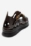 Riela Brown Genuine Leather Buckle Women's Sandals - 5
