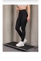 Black Women's Zebra Patterned Diving Fabric Leggings – High Waist, Tummy Control
