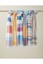 Zazzy Regenerated Striped Peshtamal 80X150 cm Navy Blue-Yellow-Purple - 3
