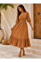 Women's Gipeli Square Neck Midi Dress - 3