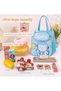 Insulated Lunch Bag Outdoor Insulated Cooler Tote Bag Durable Reusable Tote Bag Kawaii Lunch Bag for Kids School Large Capacity Picnic Bag for Women - 4