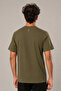 Khaki logo men's modal oversize jacket with premium basic t-shirt inside 250 - 2