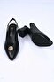 Laceless Buckle Neolite Sole Genuine Leather Open Back Thick Heeled Shoes 342-563 Women - 8