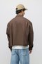 Linen Boxy Fit Crop Shirt Coffee - 3