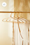 8 Pieces Gold Metal Clothes Hangers, Garment Hangers 21.5X42X1