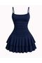 Askılı Model Drapeli Basic Mini Elbise