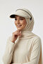 Sports Visor Hat Outdoor Training Use |   Cream Women's Elastic Hard Visor - 4