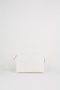 Women's Petunia Textured White Lined Faux Leather Wrist Strap Portfolio Handbag and Clutch Bag - 3
