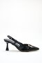 Women's evening sandal 727.0201 black yanki