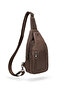 Genuine Leather Men's Crossbody Chest Bag - Multi-Compartment Body Bag Sling Bag - 8