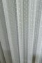 Vertical Striped Spotted Linen Textured Pompom Tulle Curtain - Custom Made 1/3 Fold Pleated - 3
