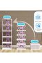Foldable Multi-Layer Shoe Rack – Free Splicing Stackable Shoe Organizer Storage Shelf for Home, Closet & Entryway