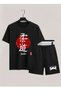 Judo Printed 100% Cotton Crewneck Children's T-Shirt-Shorts Two-Piece Set