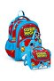 Boy's Primary School Bag and Lunch Set - Red Blue Astronaut Printed Setygn33245B