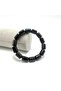 Certified Obsidian Cylinder Cut Natural Stone Bracelet - 2