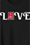 February 14 Valentine's Day Love Printed Oversize Crew Neck Tshirt - 2