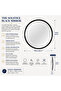 Radiant Round Mirror – Black - 3