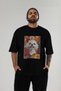 For the Love of Dogs 10 Front Dog Prints Black Oversize T-Shirt 100% Cotton Unisex Dog Lover Premium Design - 6