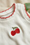 Fruit Embroidered Summer Baby Girl 2-Piece Set - 3