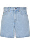 90S 6 in Needlepunch Tr Women's Blue Denim Shorts