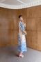 Blue Dress with Window Detail - 3