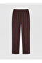 Brown Stand Collar Women's Hijab Swimsuit Set - 4