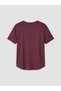 Koor Sport Burgundy Oversize Modal Blend Women's Sports T-Shirt - 7