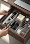 14 Piece Transparent Drawer Makeup and Jewelry Organizer Set & Large Size Modular Organizer - 4