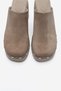Bellune Stone Suede Genuine Leather Women's Thick Heeled Slippers with Rivet Detail - 2