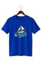 Sailboat and Sea My Therapy Street Style Printed T-Shirt 100% Cotton