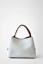 Marella Taba Hand Knitted Canvas Cross-Use Hand and Shoulder Bag with Handle Detail - 2