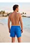 Men's Cobalt Blue Lace-Up Swim Shorts – Quick-Dry Summer Beach Shorts - 2