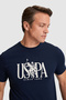 Men's Navy Blue Regular Fit Crew Neck T-Shirt 50322472-Vr033 - 2