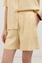Yellow 100% Lyocell Shirt Shorts Women's Set - 7