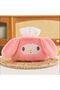 Cute Plush Tabletop Car Napkin Holder, Compatible with Car Armrest and Headrest, Figured Napkin Box, Car Interior Accessory Organizer, Maskot-Style Elastic Napkin Holder Box, Napkin Gift - 2