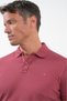 Pink Polo Collar Short Sleeve Pocketless Slim Fit Cotton T-Shirt 1011260154 - 4