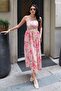 Women's Floral Patterned Lined Woven Dress - 2