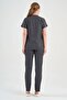 Lycra Denim Look Smoked Surgical Suit - 4
