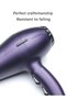 3-Piece Professional Hair Dryer Set ,1800W Purple - 7