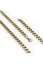 Square Albanian Steel Necklace 6mm- Yellow - Yellow
