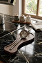 Kitchen Organizer Wooden Spoon Holder Decorative Countertop Ladle Holder Antlered Deer Silver - 3