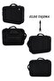 Laptop Backpack Quilted Detail Waterproof with USB Attachment and Shoulder Strap 15.6" Inch 8683255014156 - 7