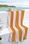 Striped Yellow Powder Beach Towel - Minimalist Modern Pool Sea Bath Quick-Dry Microfiber Towel - 4