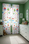 Small Drawings Patterned Children's Baby Room Background Curtain (Single Wing Pricing) - 3