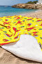 Crab Figured Sea-Themed Boys' Beach Towel - Yellow Marine Cute Quick-Drying Beach Coverlet - 5