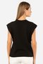 Women's padded look relaxed fit t-shirt, 100% cotton - 2