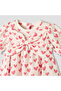 Round Neck Short Sleeves A-line Dress with Heart Print - 4