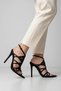 Evening Dress Sandals Heeled Evening Dress Shoes Lace-Up Shoes Thin Heel Shoes