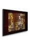 Abstract Square Kufic Art Islamic Wall Art | Framed Canvas Print | Arabic Calligraphy Decor for Living Room, Bedroom, Office & Gift - 4