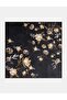 Floral Patterned Scarf Black